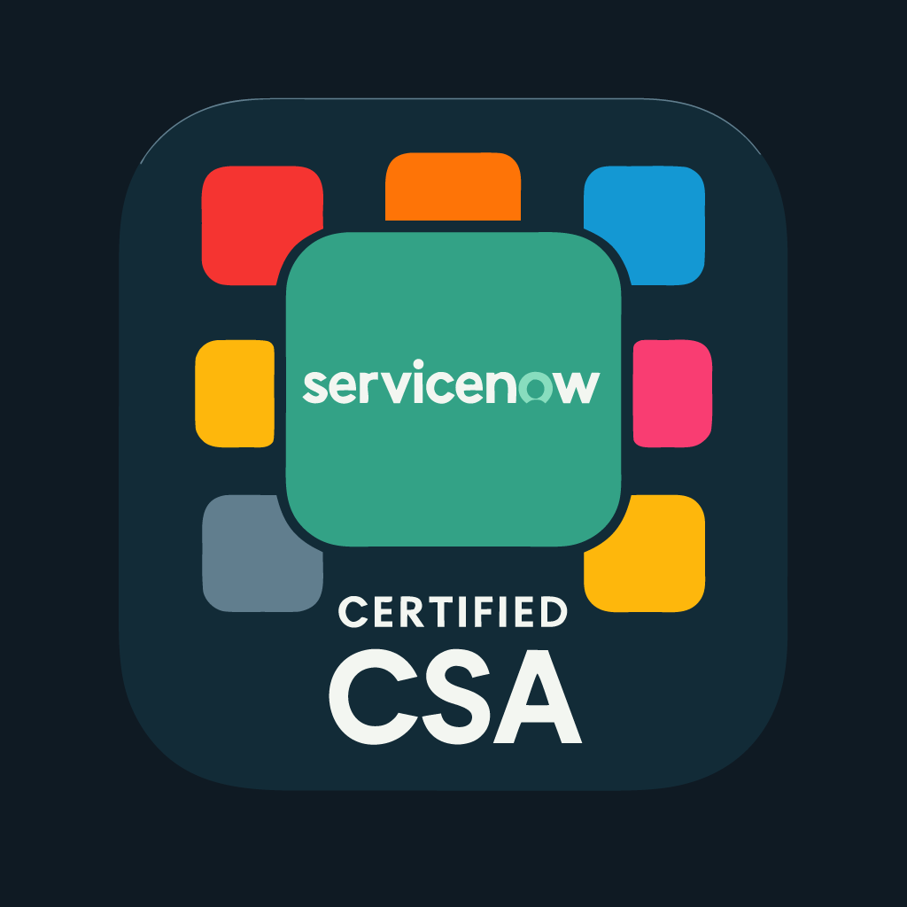 ServiceNow CSA Certified Badge
